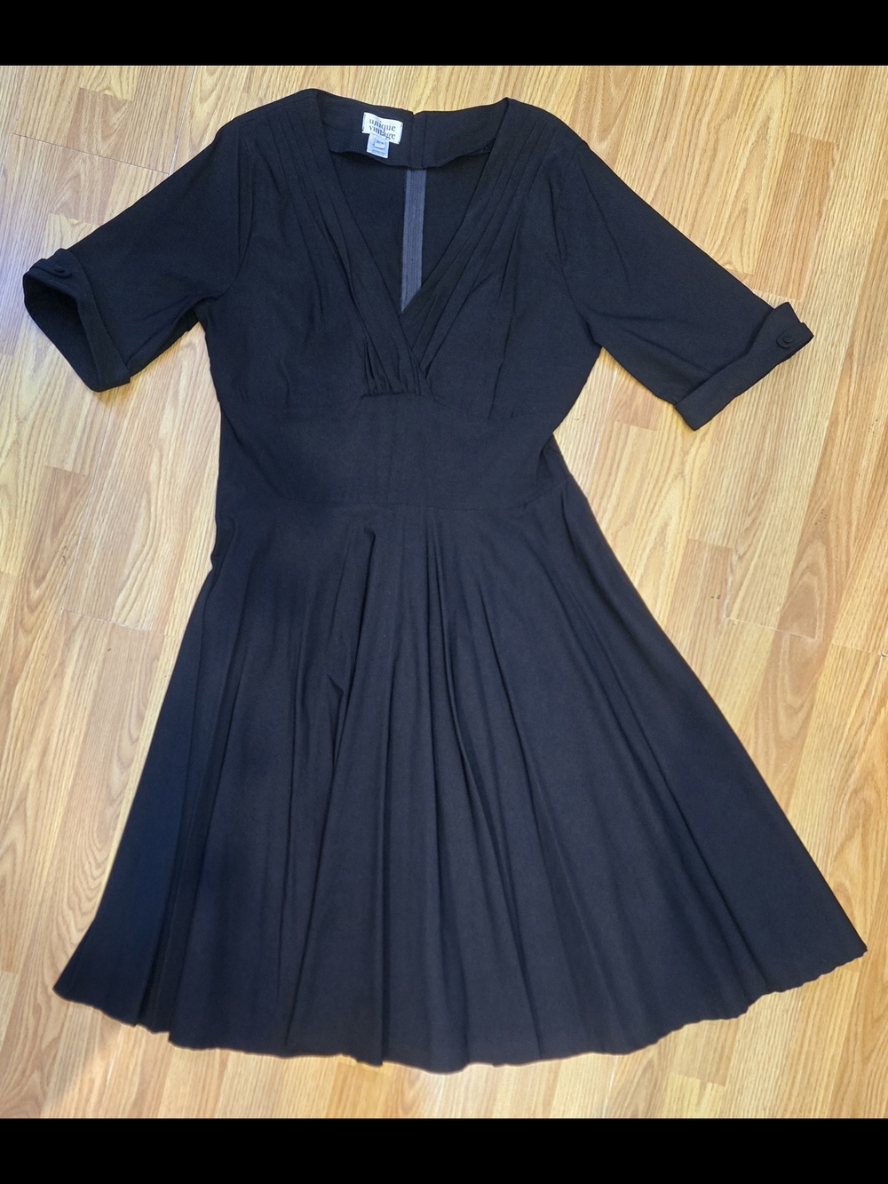 Plus Size Unique Vintage Black Delores Dress
